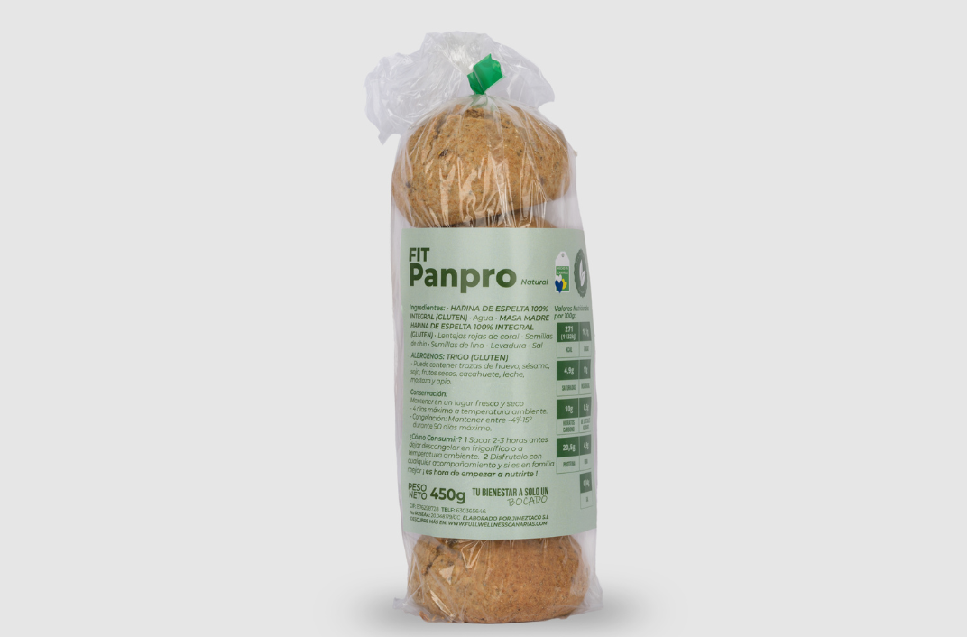 PAN PRO NATURAL (BOLSA DE 5 PANES) (450G)