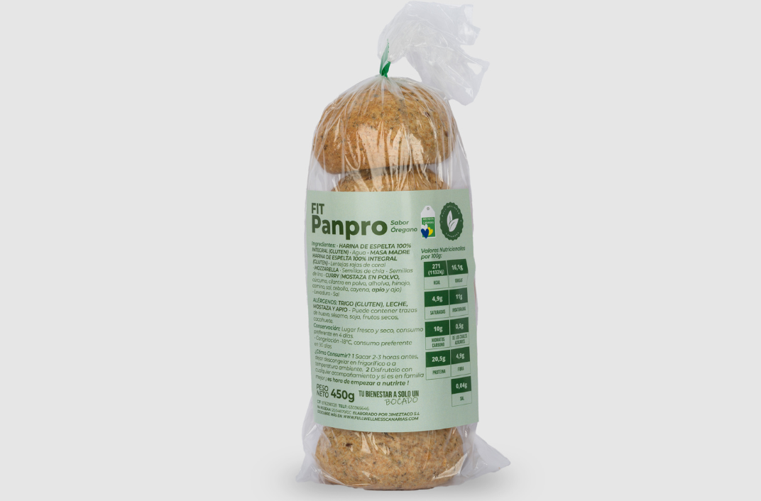 PAN PRO ORÉGANO (BOLSA DE 5 PANES) (450G)