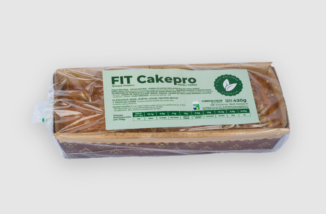 CAKEPRO NATILLA, GALLETA, CANELA, NUEZ MOSCADA ISO WHEY 100% (430G)